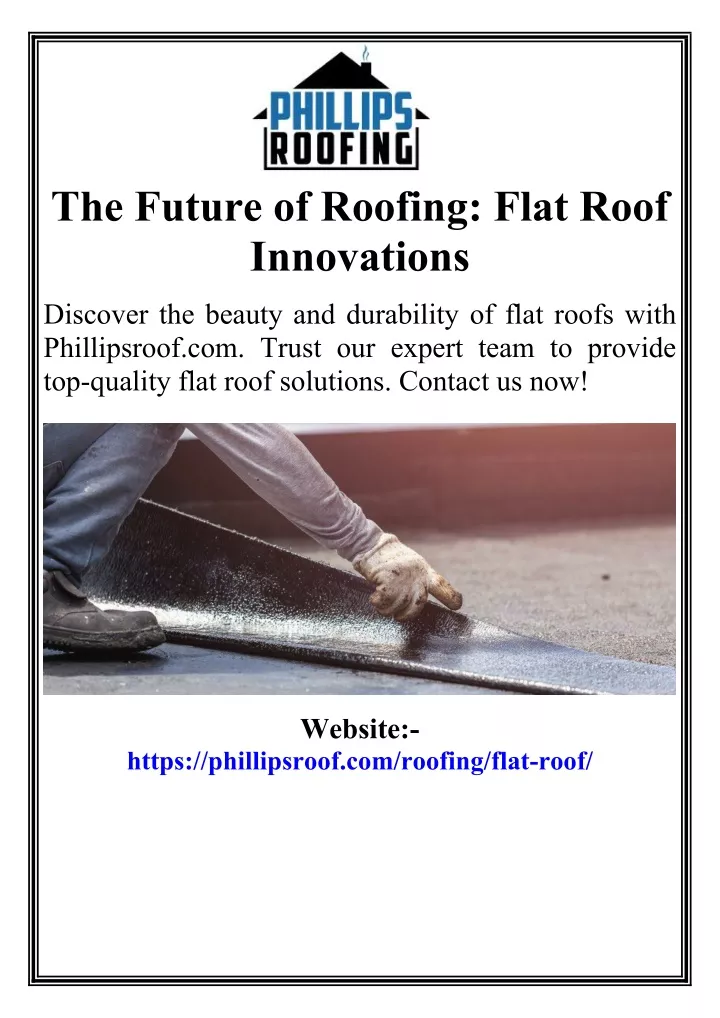 the future of roofing flat roof innovations