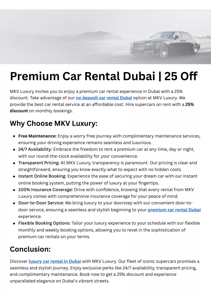 premium car rental dubai 25 o