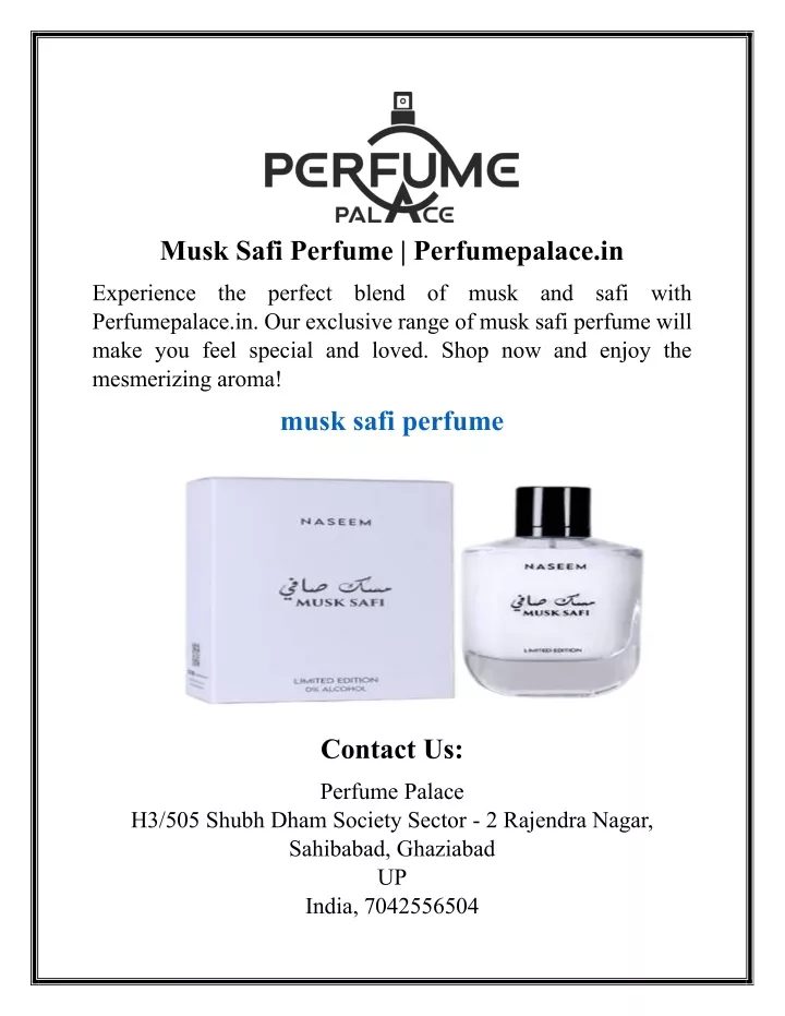 musk safi perfume perfumepalace in