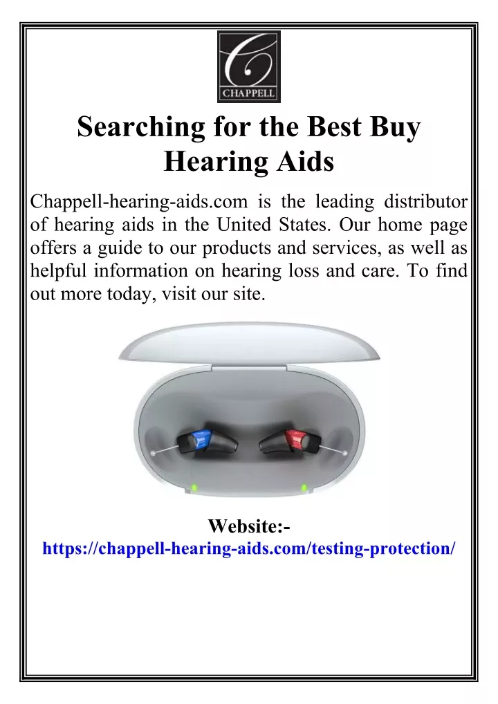 searching for the best buy hearing aids