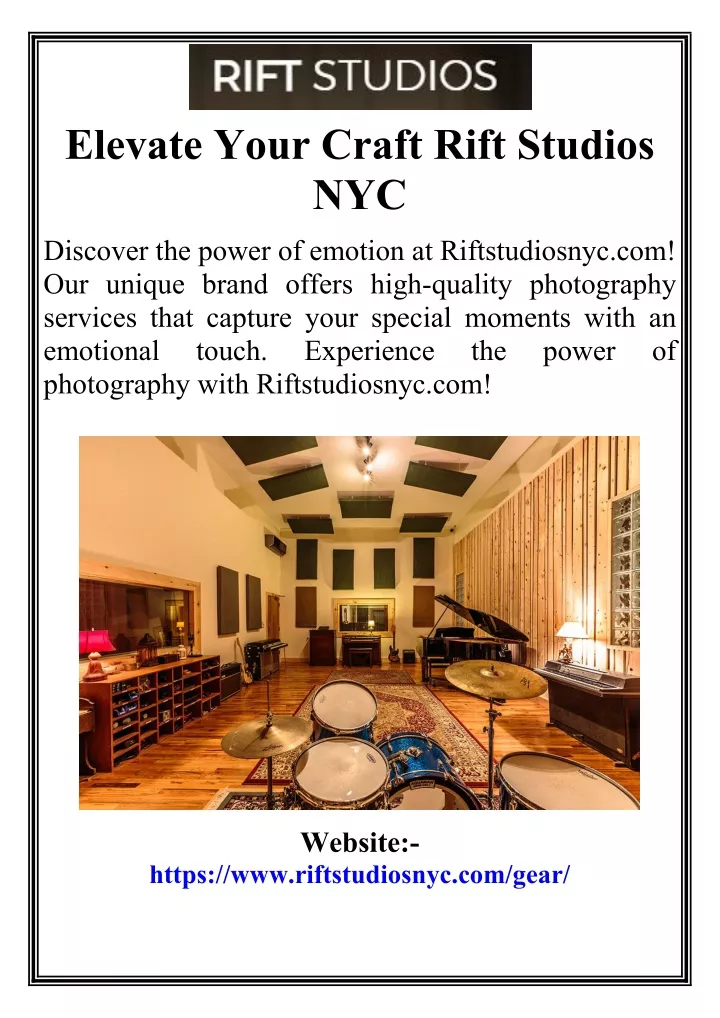 elevate your craft rift studios nyc