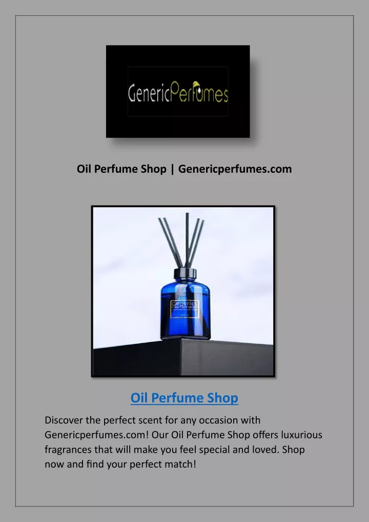 oil perfume shop genericperfumes com