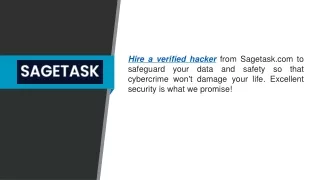 Hire A Verified Hacker Sagetask.com