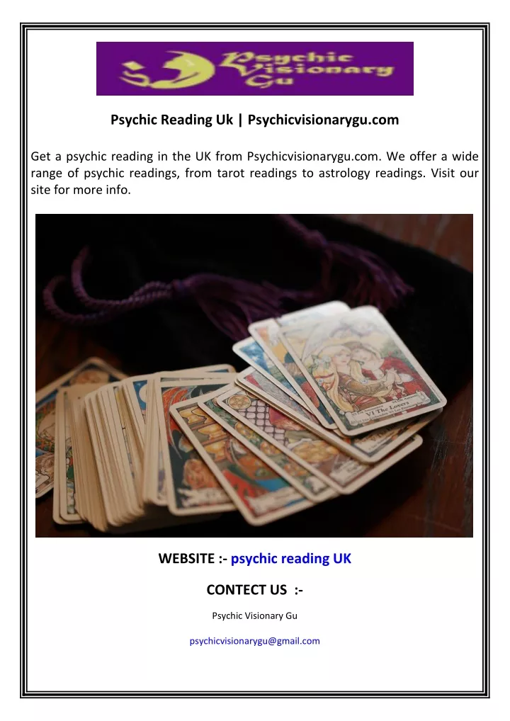 psychic reading uk psychicvisionarygu com