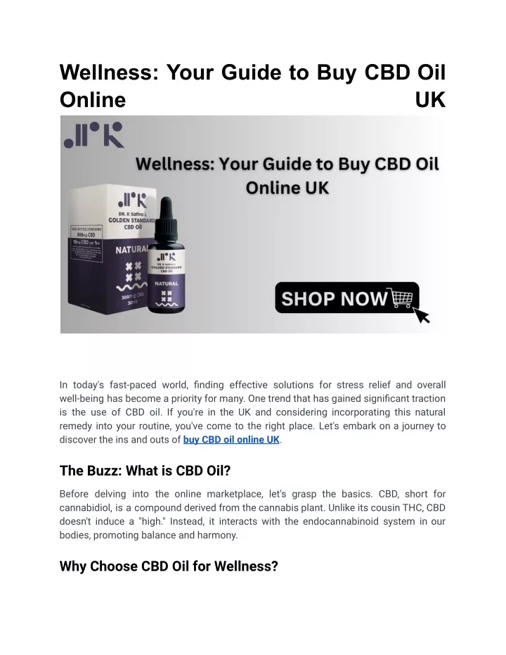 wellness your guide to buy cbd oil online