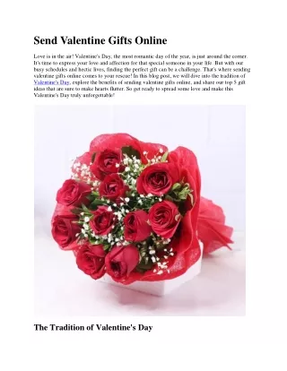 Send Valentine Gifts Online