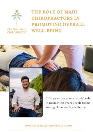 The Benefits of Seeing a Chiropractor During Pregnancy in Maui