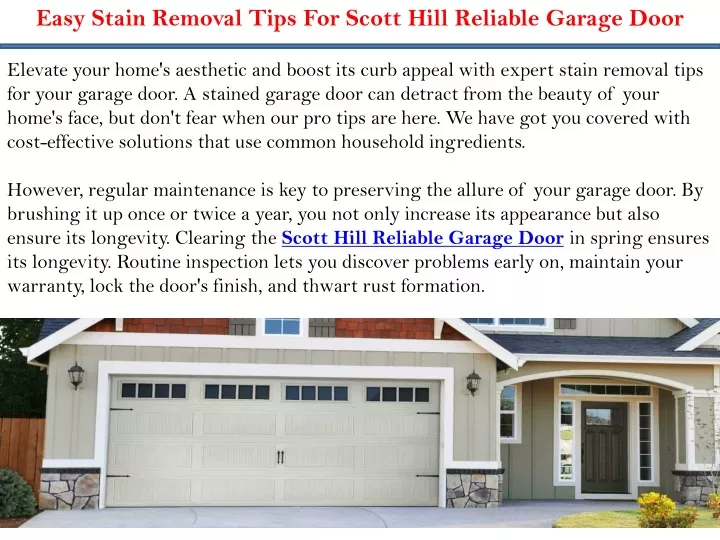 easy stain removal tips for scott hill reliable
