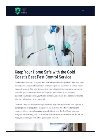 Pest Control Services Gold Coast