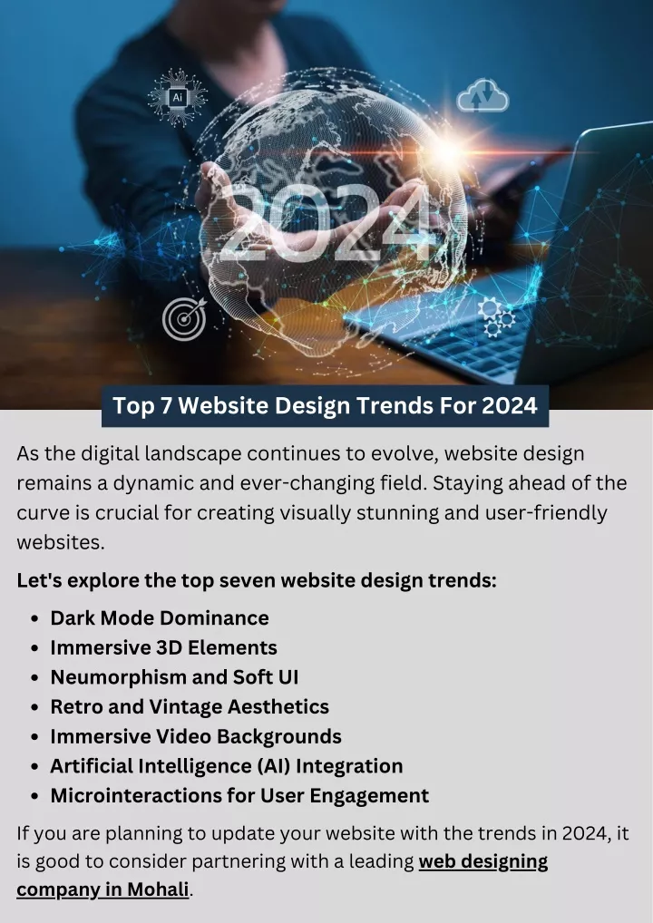 top 7 website design trends for 2024