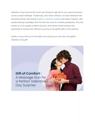 Gift of Comfort- A Massage Gun for a Perfect Valentine’s Day Surprise