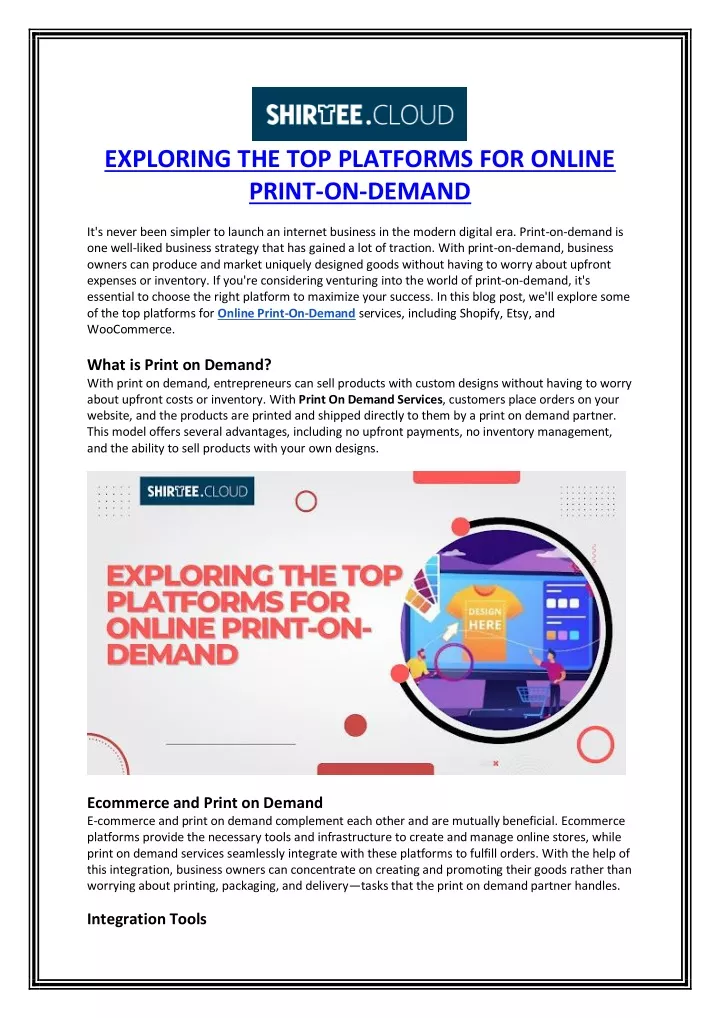 exploring the top platforms for online print