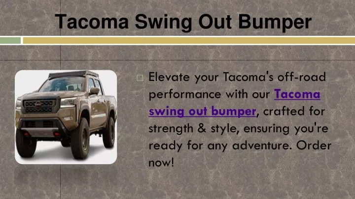 elevate your tacoma s off road performance with