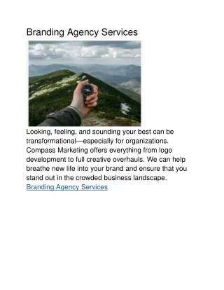 Branding Agency Services