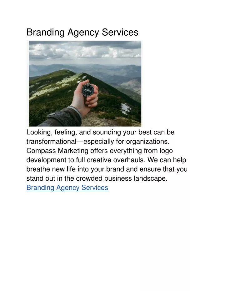 branding agency services