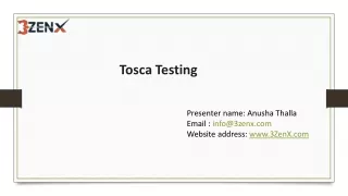 Tosca Testing.3zen
