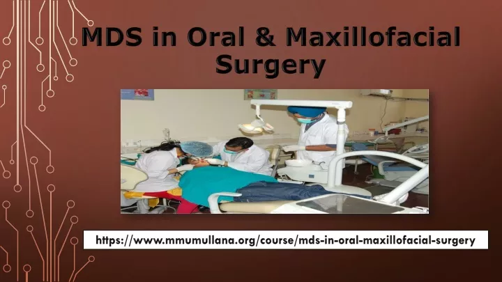 mds in oral maxillofacial surgery