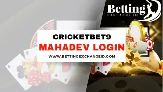 Cricketbet9 Mahadev Login - Access Your Account Now