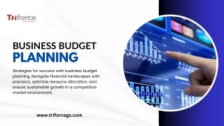 Expertise of Strategic Finance: Planning Business Budgets