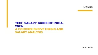 Tech Salary Guide of India, 2024: A Comprehensive hiring and Salary Analysis