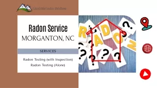 Radon Service Morganton, NC