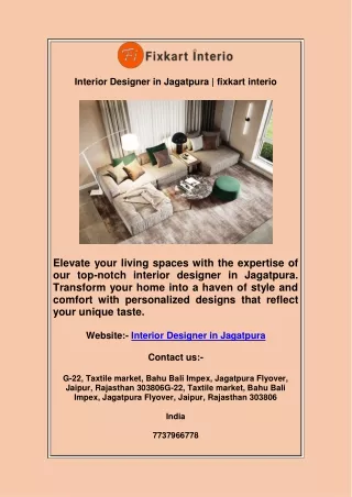 Interior Designers in Jagatpura