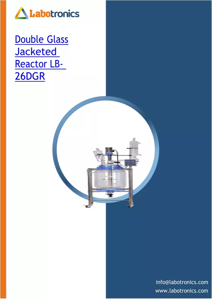 double glass jacketed reactor lb 26dgr