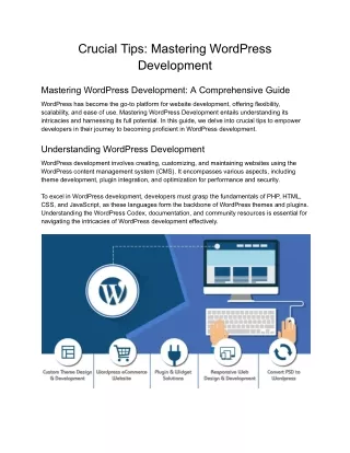 Crucial Tips_ Mastering WordPress Development