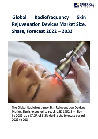 Global Radiofrequency Skin Rejuvenation Devices Market