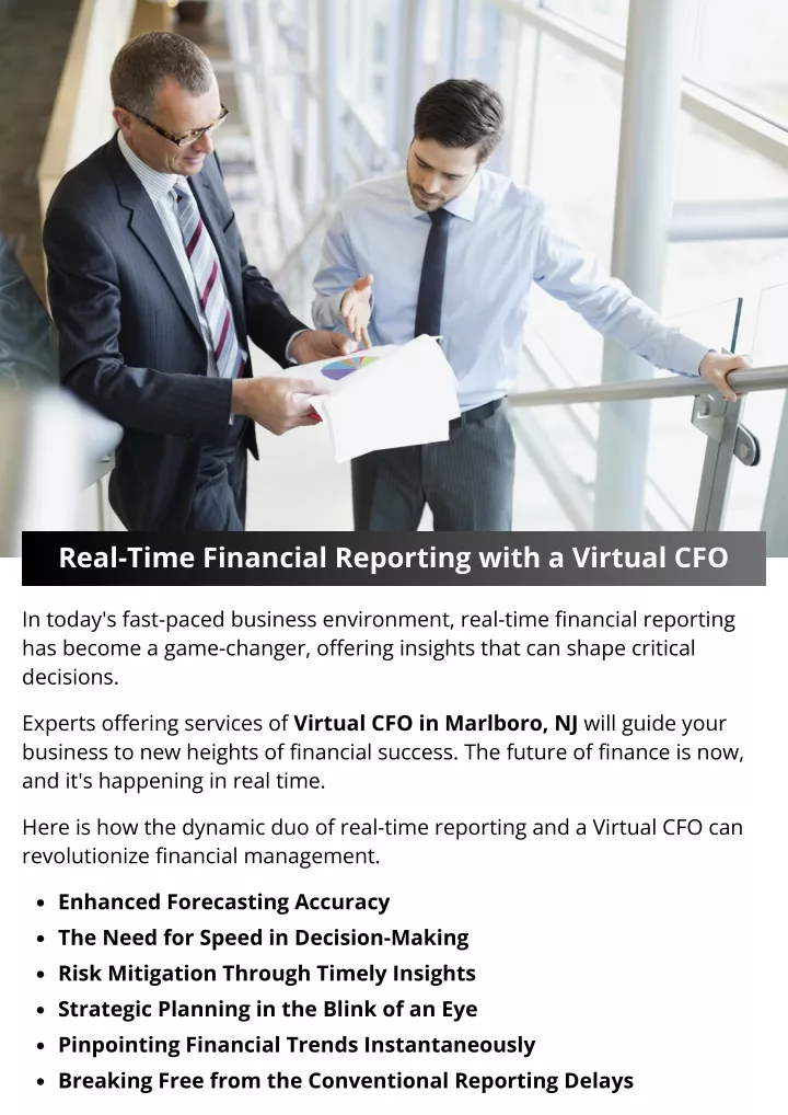 real time financial reporting with a virtual cfo