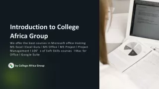 introduction to college africa group