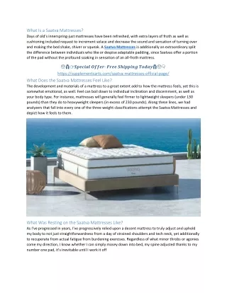 what is a saatva mattresses days