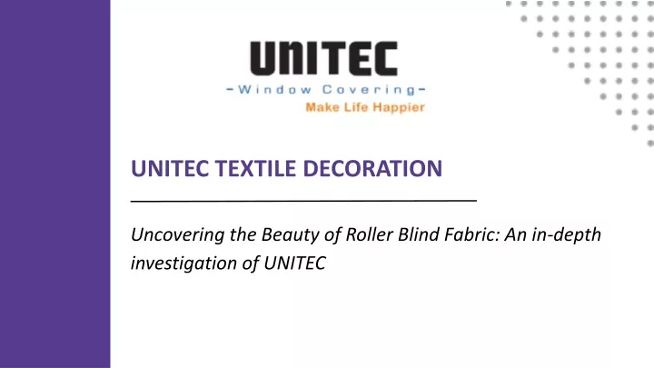 unitec textile decoration