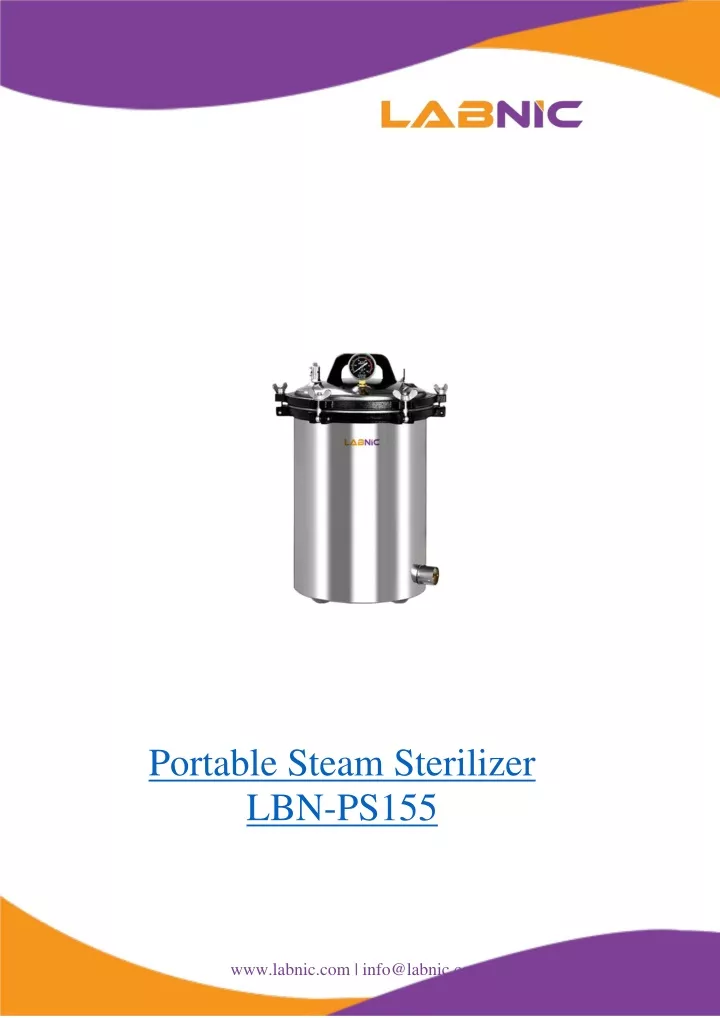portable steam sterilizer lbn ps155