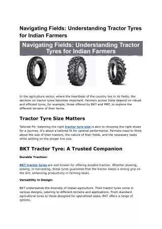 Navigating Fields_ Understanding Tractor Tyres for Indian Farmers