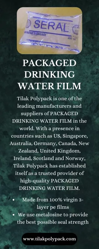 PACKAGED DRINKING WATER FILM