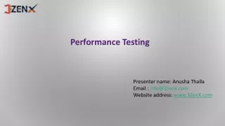 performance testing