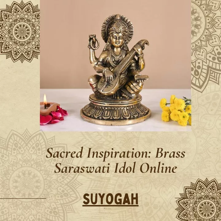 sacred inspiration brass saraswati idol online