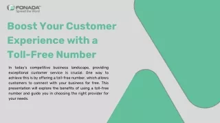 Boost Your Customer Experience with a Toll-Free Number
