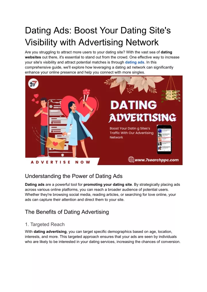 dating ads boost your dating site s visibility