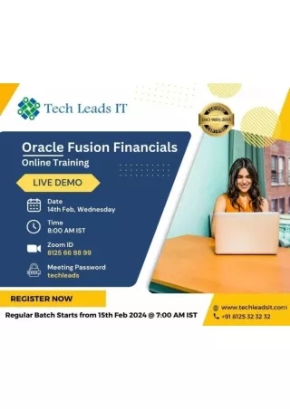 oracle fusion financials online trainging