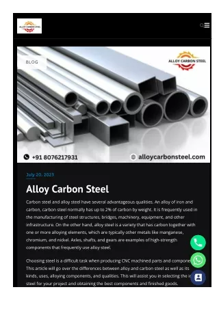 Alloy carbon steel
