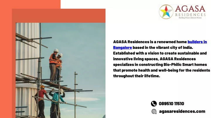 agasa residences is a renowned home builders