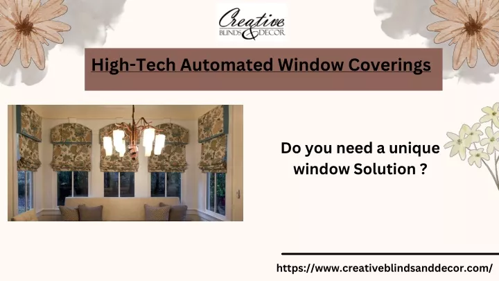 high tech automated window coverings