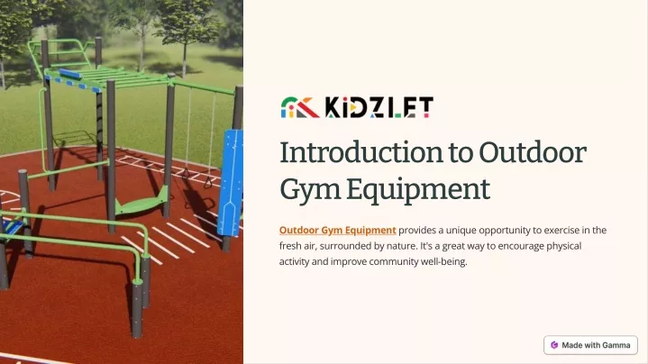 introduction to outdoor gym equipment