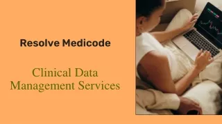 Clinical Data Management services