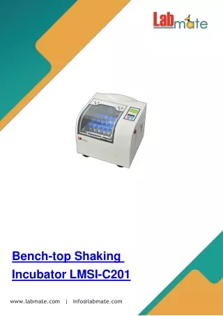 bench top shaking incubator lmsi c201
