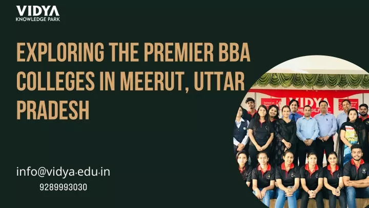 exploring the premier bba colleges in meerut