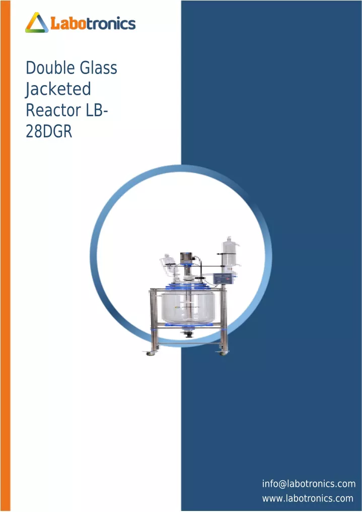 double glass jacketed reactor lb 28dgr