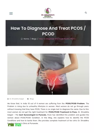 how-to-diagnose-and-treat-pcos-pcod-Dr. Shraddha Galgali